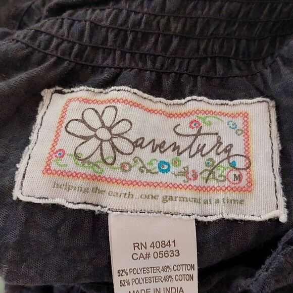 *nwt* Aventura Black Leopard Sheer Long Sleeve High Neck Blouse Sustainable - Picture 6 of 7